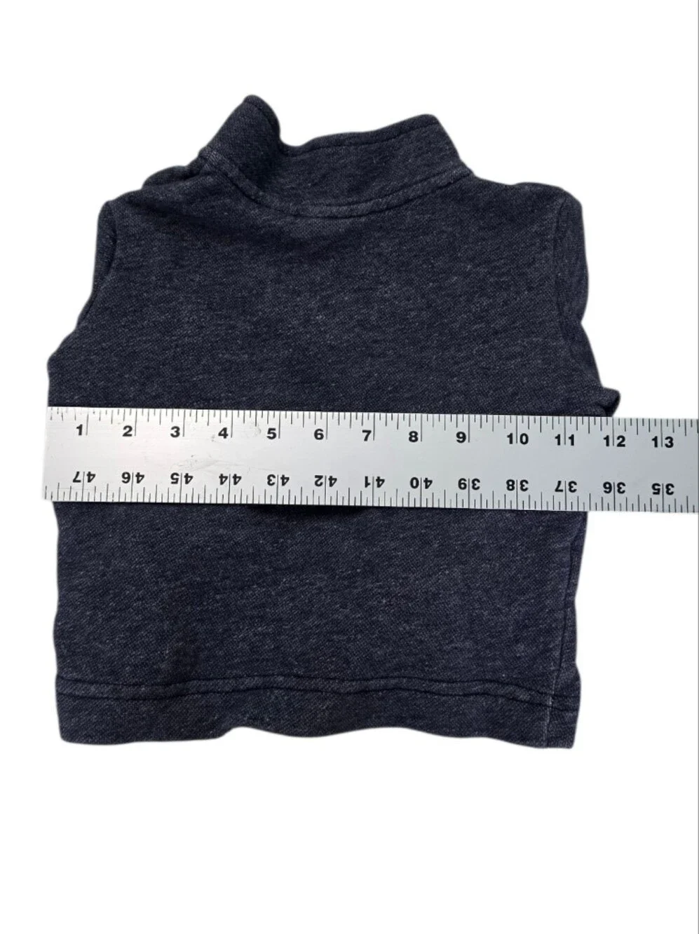 The Children's Place Heathered Navy Half-Zip Pullover Hoodie